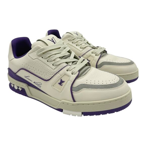 Size 7.5US - Louis Vuitton Men's Violet Low-Top Trainer - Picture 1 of 8